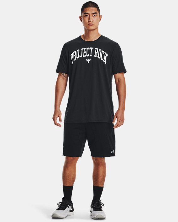 Men's Project Rock Payoff Short Sleeve in Black image number 2